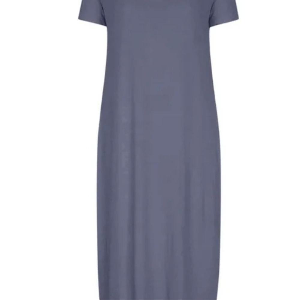 Dusty Blue Maxi Dress - Picture 9 of 10